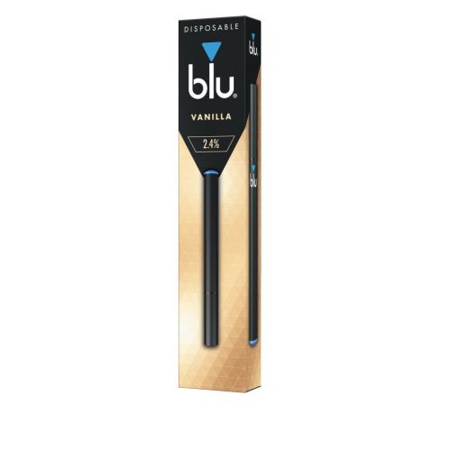 Vivid Vanilla blu Disposable E Cigarette Electric Tobacconist